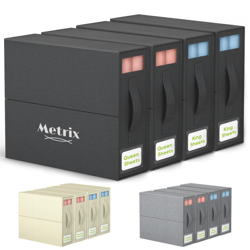 Foldable Bed Sheet Organizers Cube with Window