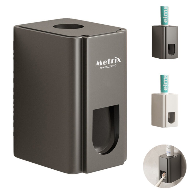 Toothbrush Holder Automatic Toothpaste Dispenser