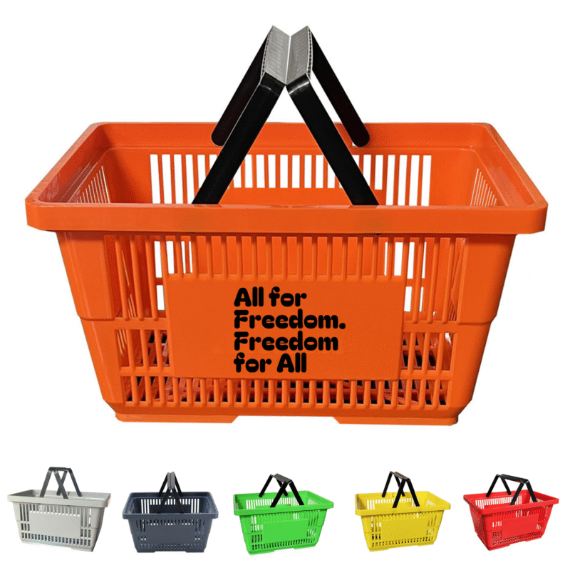 18L Plastic Shopping Basket