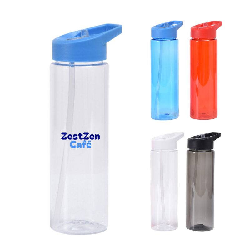 24 oz Water Bottle with Straw