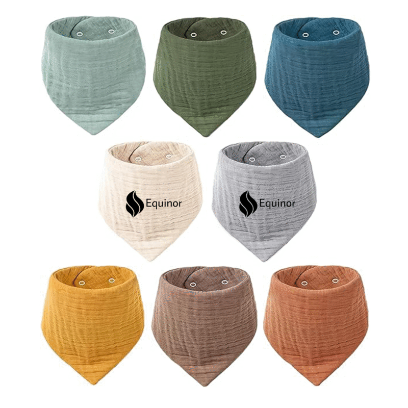 100% Cotton Baby Bandana Bibs