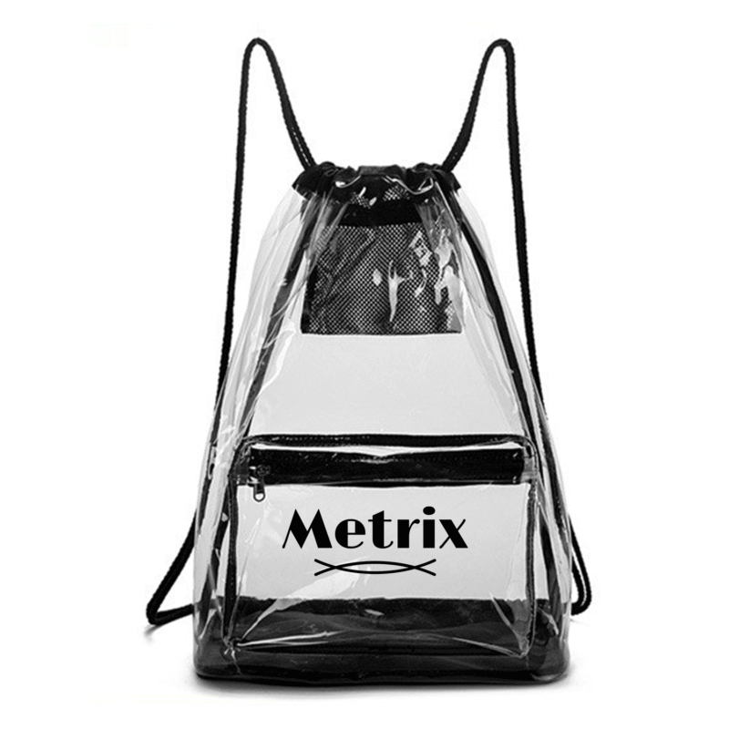 Clear PVC Drawstring Backpack