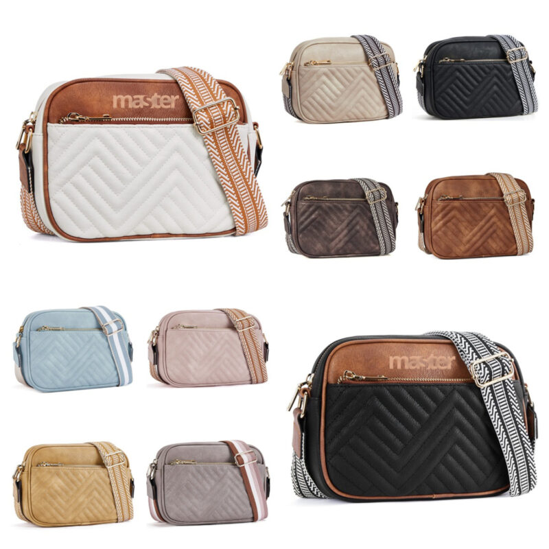 Vintage Quilted Crossbody Bag