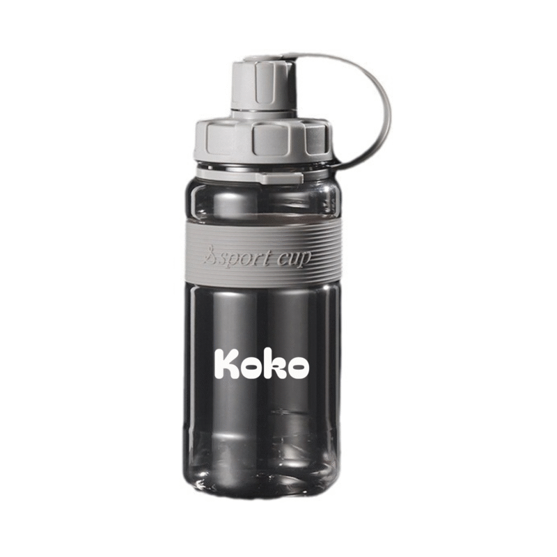 600ml Portable Sports Water Bottle with Strap