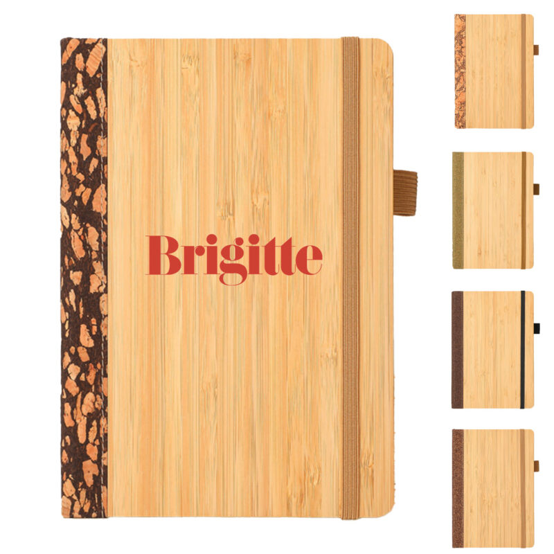 A5 Bamboo Cover Elastic Band Notebook