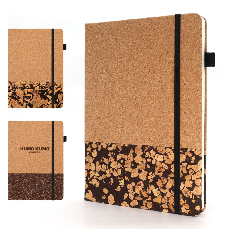A5 Recycled Coffee Grounds & Cork Business Notebook