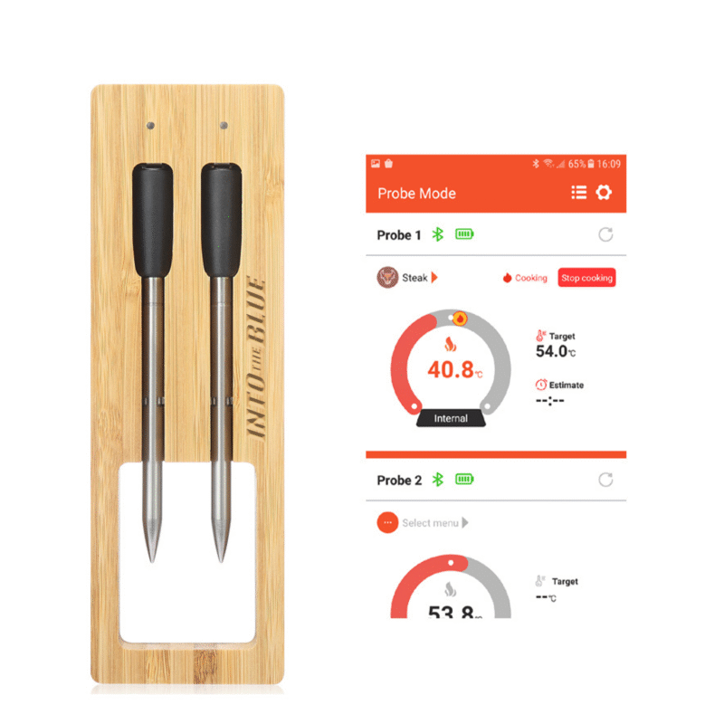 Dual-Probe Wireless Smart Food Thermometer